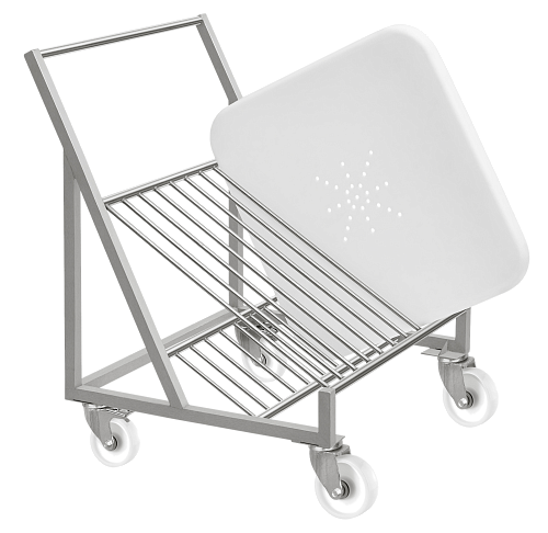 Тележка для хранения и перевозки крышек