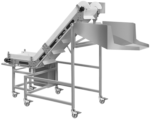 Конвейер L-образный с накопителем