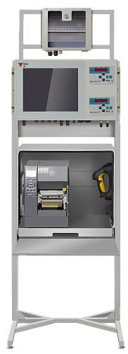 Стойка с промышленным компьютером