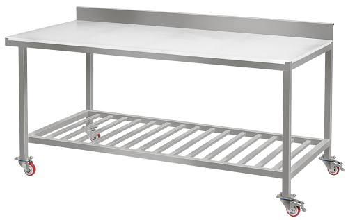 Стол из нержавеющей стали со съемной капролоновой поверхностью