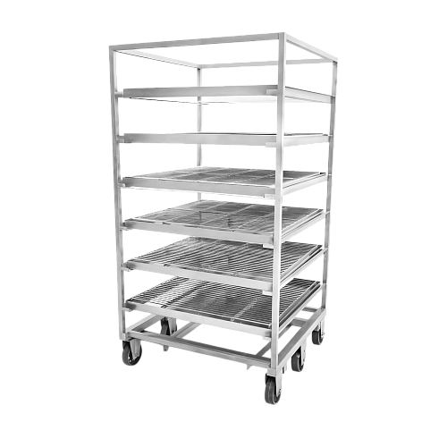 Рама с сетками и поддонами для обжарки шестиярусная